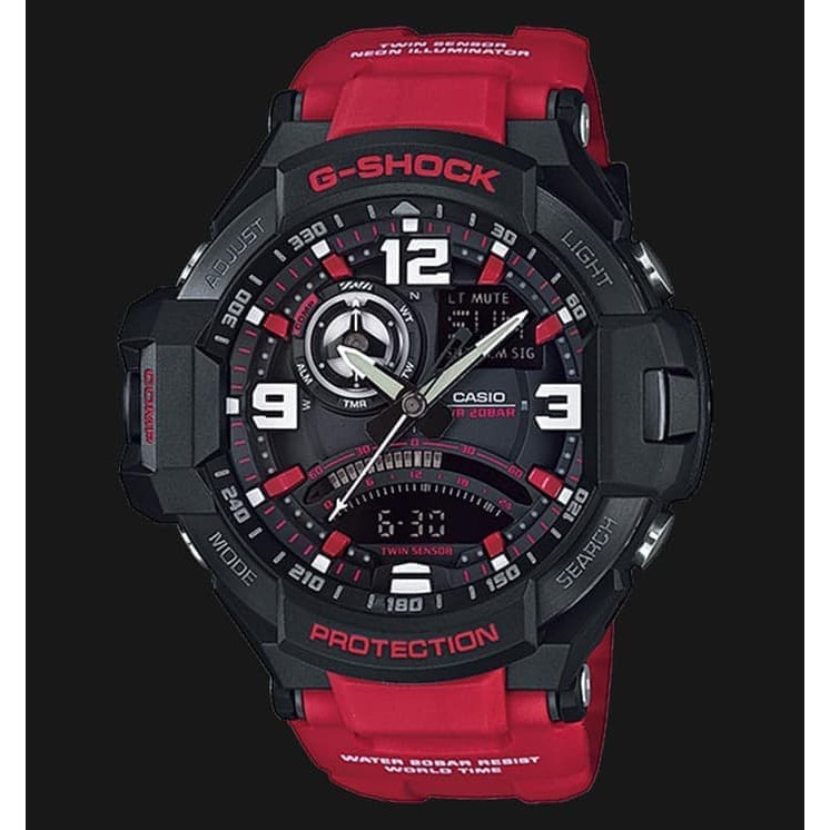 CASIO G-SHOCK GA 1000 Gravity Master Hitam Grey Original BM