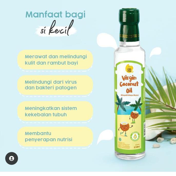 CONCOS VCO Virgin Coconut Oil Untuk Anak dan Bayi / Minyak Kelapa Asli / Minyak Kelapa Murni 250ml