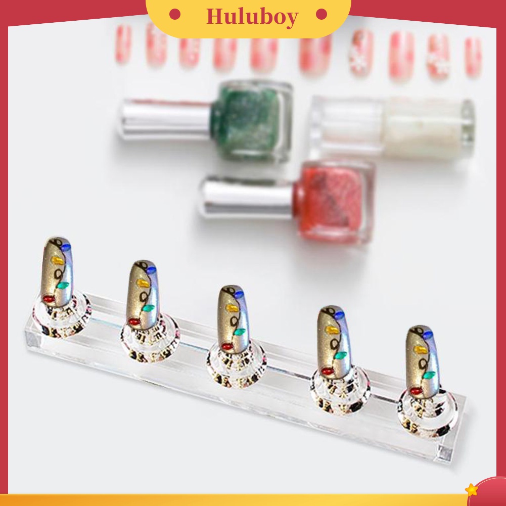 Huluboy Huluboy♡ Stand Holder Display Magnetik Bentuk Papan Catur Bahan Akrilik Untuk Latihan Nail Art