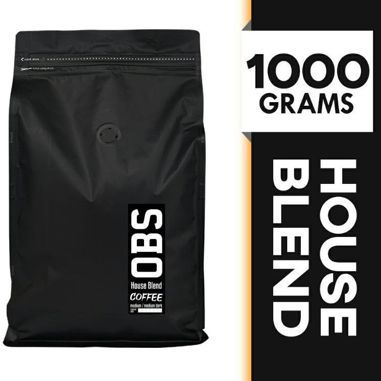 

★★★ SET KOPI HOUSE BLEND 1 KG BIJI/BUBUK | ARABIKA ROBUSTA 1kg | OBS Coffee HouseBlend 1kg ❀ (Model