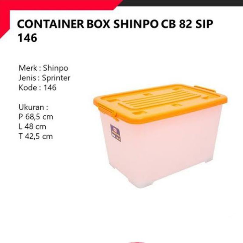 SHINPO - CONTAINER BOX SPRINTER CB 82 L SIP 146