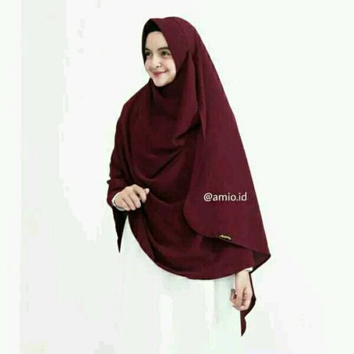 Jilbab Khimar, Jilbab Kimar JILBAB KHIMAR PASMINA INSTAN SYARI 230X100 - Putih Murah