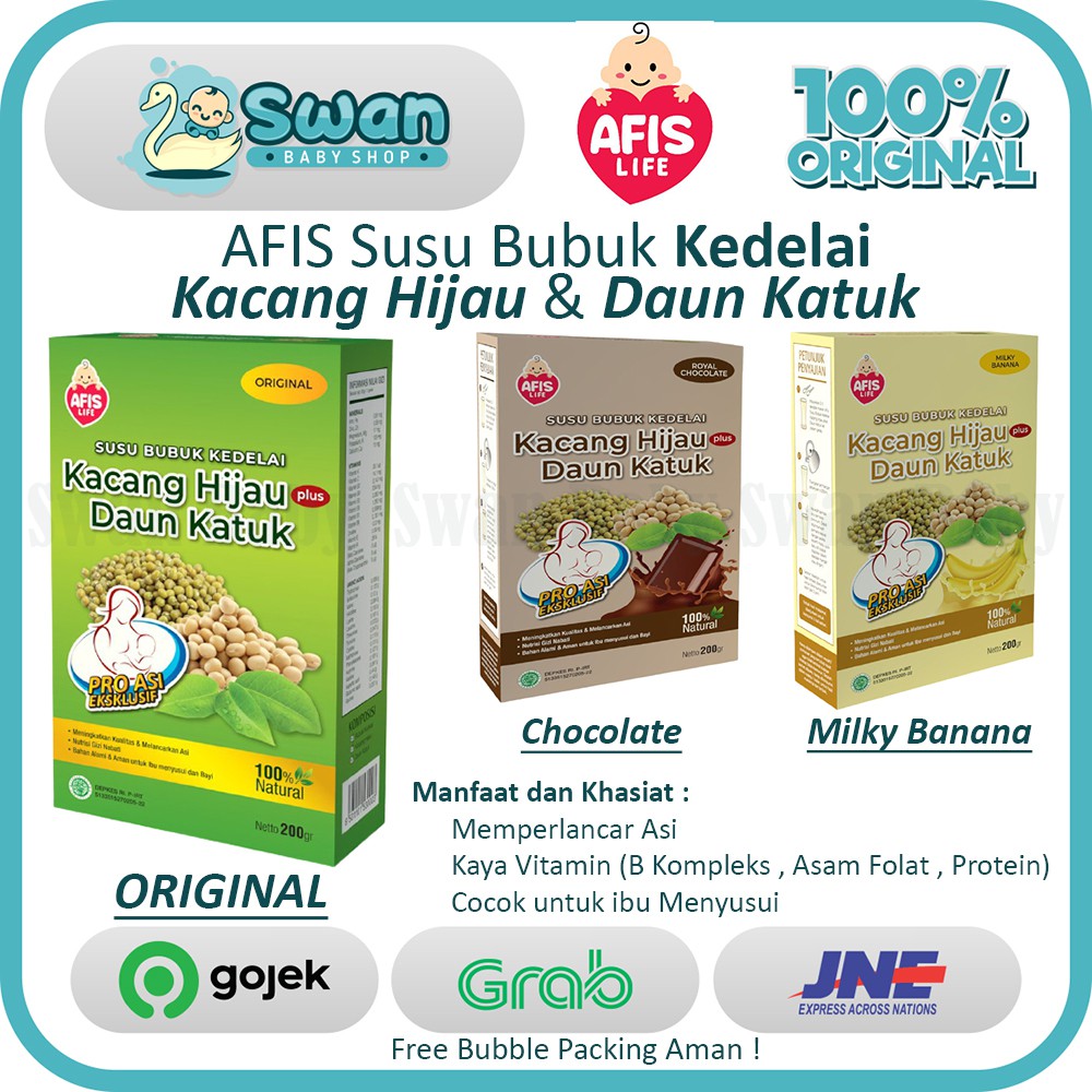 Afis Susu Bubuk Kedelai Kacang Hijau Daun Katuk