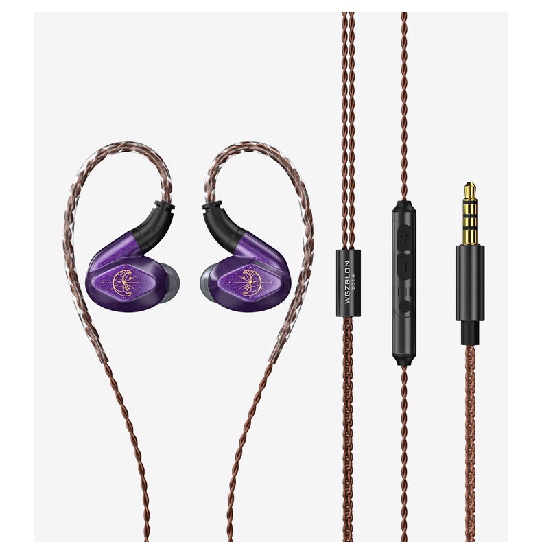 Blon Z200 Earphone In ear HiFi Dinamis Dengan Kabel Jack 3.5mm 10mm