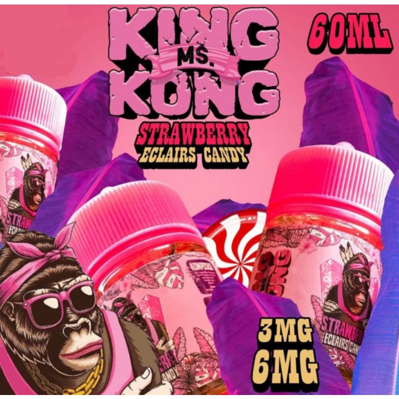 MS KINGKONG STRAWBERRY ECLAIRS CANDY