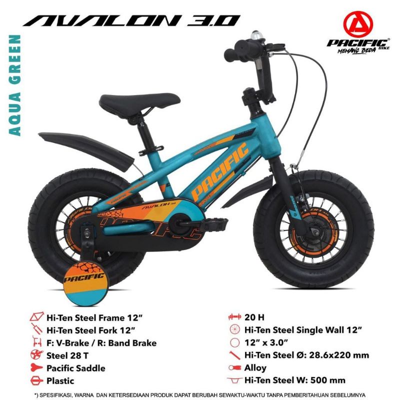SEPEDA ANAK COWOK BMX 12 / 16 / 18 INCH PACIFIC AVALON 3.0 / MICKEY MOUSE BAN 3.0 JUMBO BESAR ASLI M