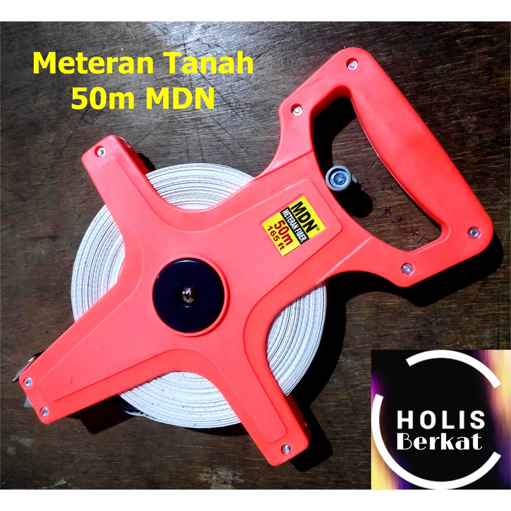 Meteran Tancap Tanah 50m / Meteran Rol Gulung 50m MDN BANDUNG