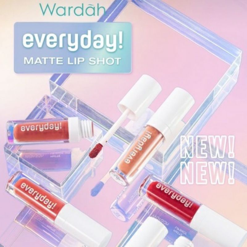 WARDAH EVERYDAY MATTE LIP SHOT LIP CREAM MATTE QUICK SET LIP CREAM RINGAN HALAL MENGANDYNG VITAMIN C