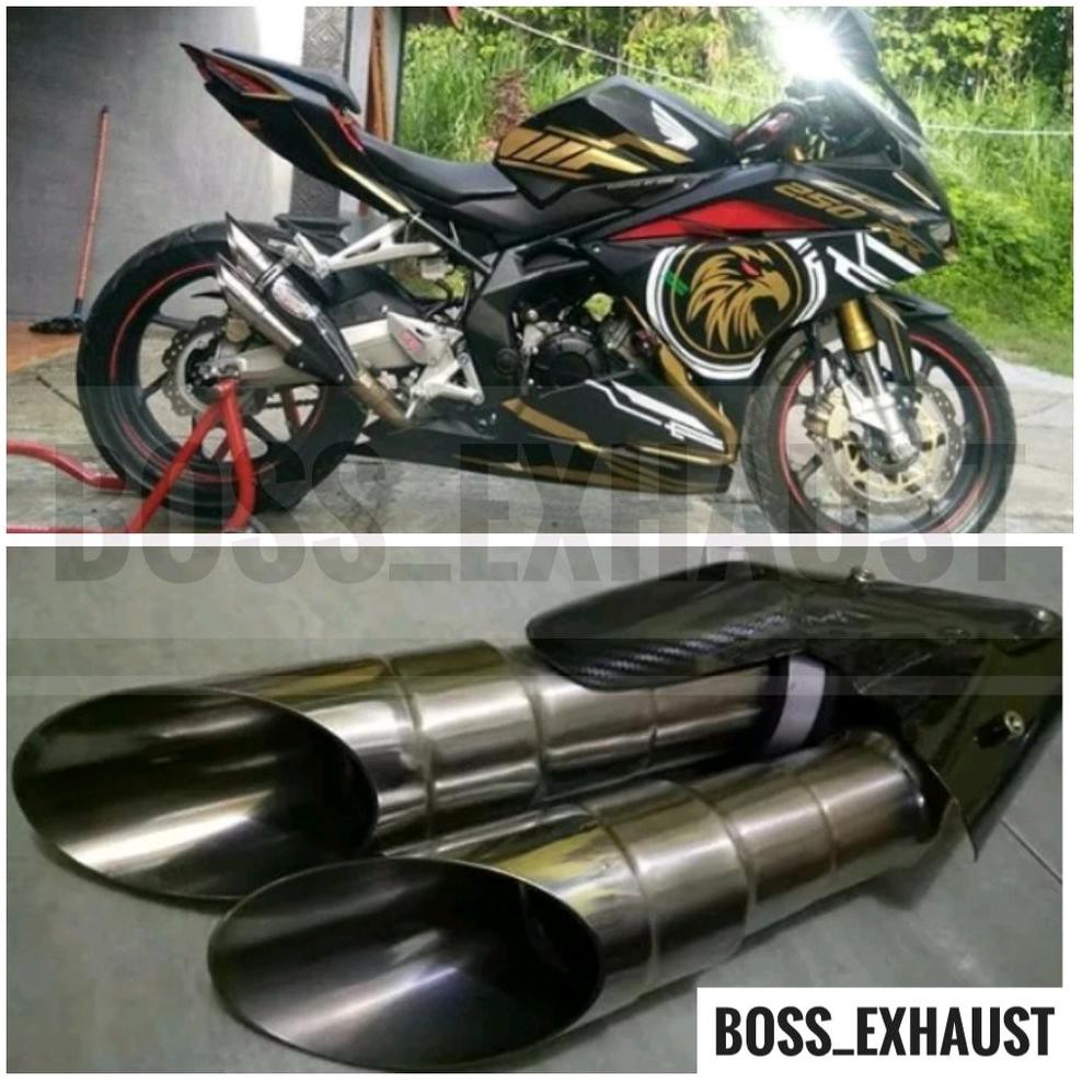 Knalpot Racing Cbr250rr Ninja 250 Fi Karbu Abs R25 Promo Shopee