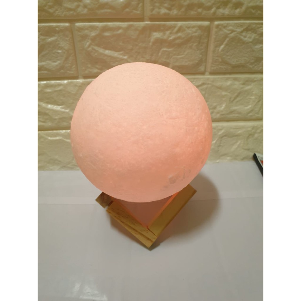 Original Moon Lamp - Lampu Bulan Diameter 15CM 16 warna RGB with Remote