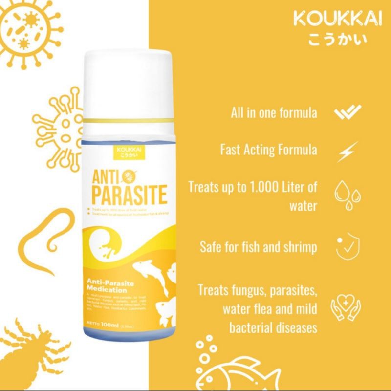 KOUKKAI - Anti Parastie / Obat Anti Jamur, Kutu, Dan Parasit