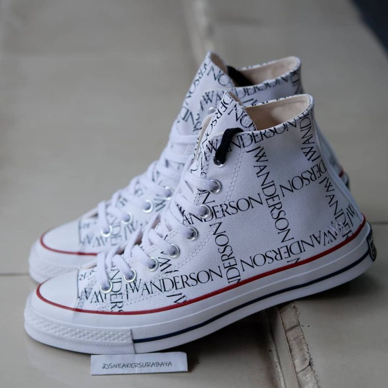 JW Anderson x Converse Chuck Taylor 1970s Hi White Grid