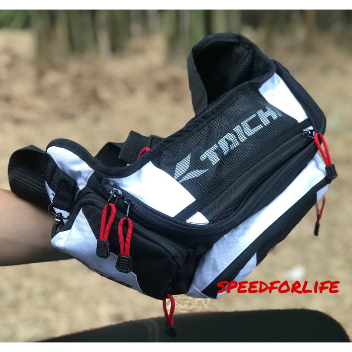 RS Taichi RSB 267 Tas Selempang Pria Waistbag RSB267 Putih Hitam Murah Murah