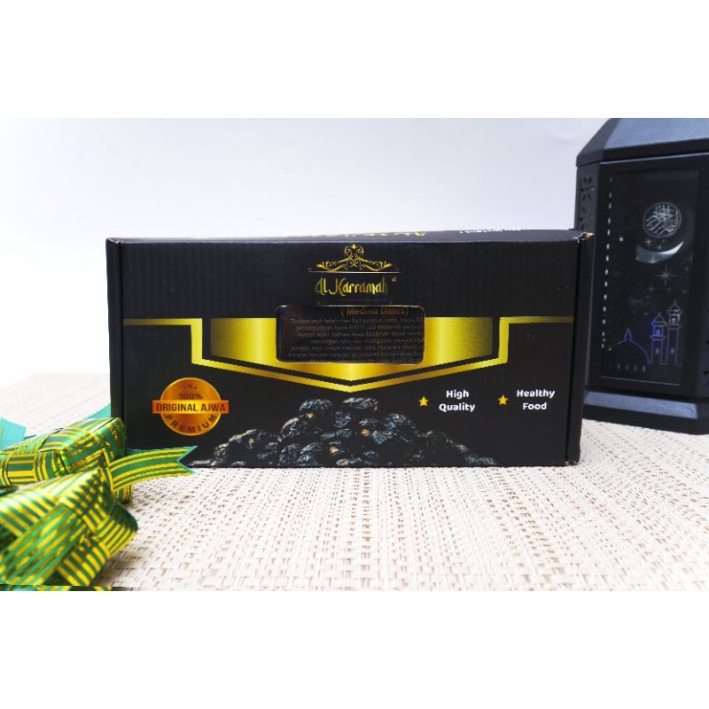 Kurma Ajwa Al Karramah Jumbo 1 Kg | Kurma Nabi Grade A1 | Al Karramah Dates