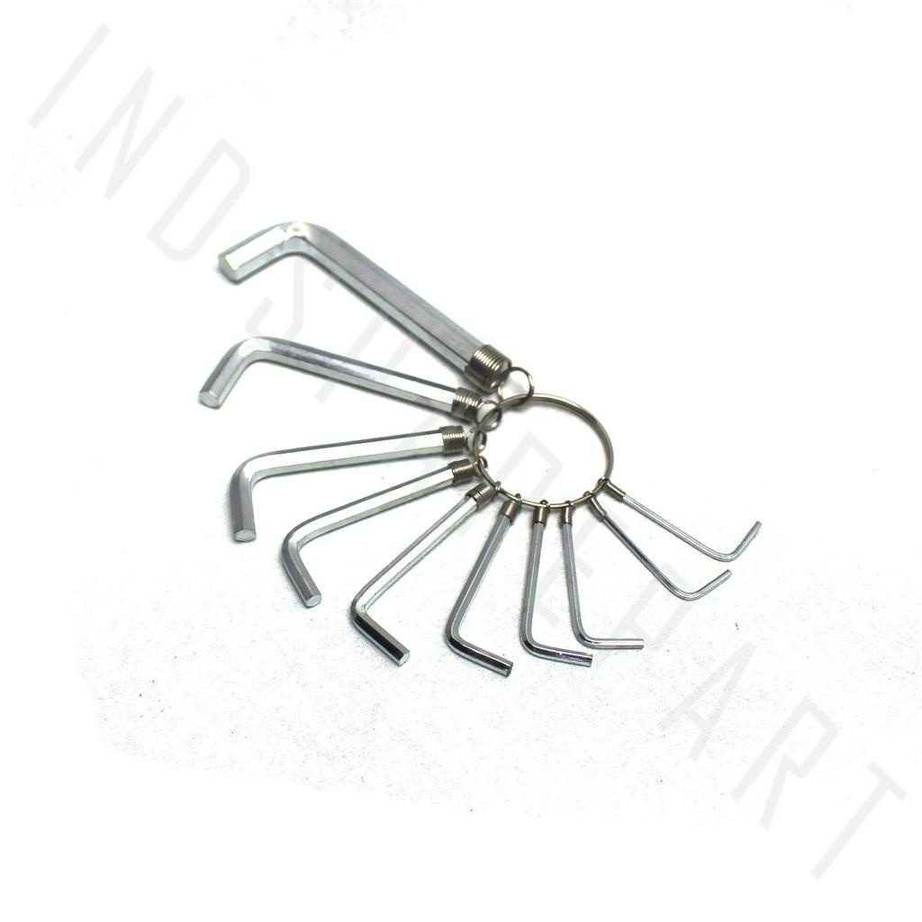 Kunci L Set Hex Key Ring L1-L1.5-L2-L2.5-L3-L3.5-L4-L5-L6-L8/L 1-1.5-2-2.5-3.5-4-5-6-8 mm