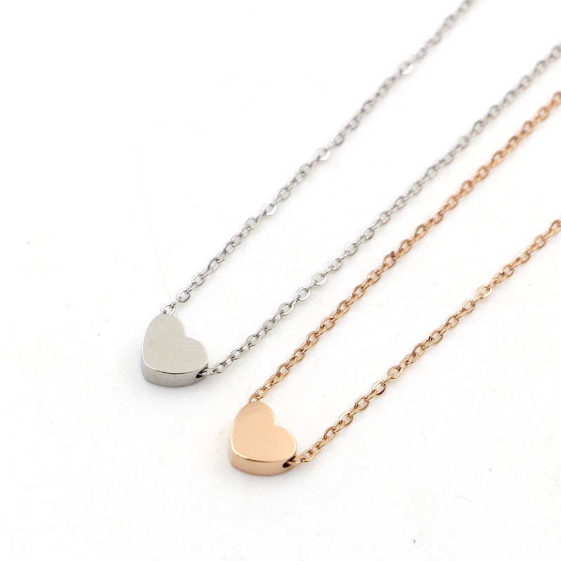 [New] Kalung fashion aksesoris titanium mini korea KK039 hadiah wanita cewek 316L anti karat love