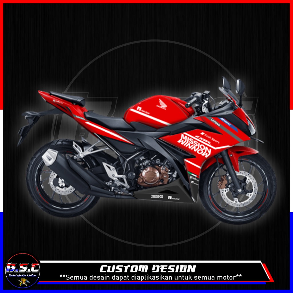 Sticker Striping Decal CBR 150R Motif Ducati Mission Winnow Shopee Indonesia