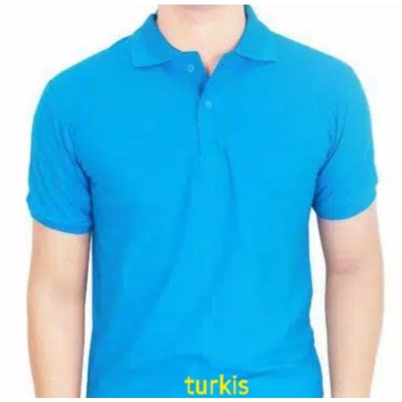 KAOS POLO SHIRT/KERAH POLO POLOS (A)-turkis