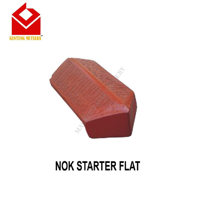 Aksesoris Genteng Beton Mutiara Nok Starter Flat Hitam