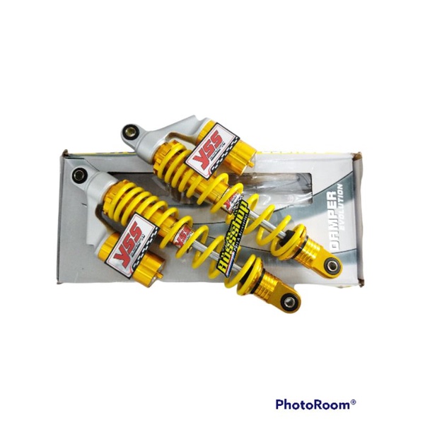 Shock Tabung YOKO G + 270/340mm shock Belakang Rx-king Vega jupiter dll-340 Yellow