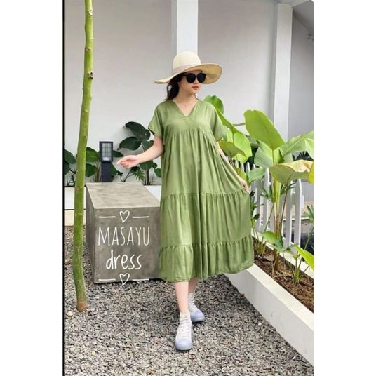 MASAYU DRESS POLOS RAYON VIRAL BEST SELLER DASTER BALI TERLARIS