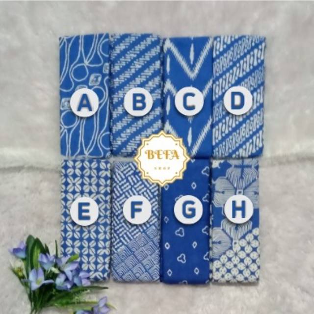 Batik cap Garutan ~ Biru