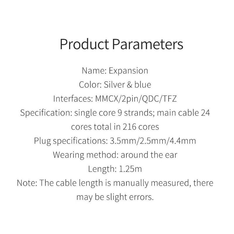 KBEAR Expansion 24 Cores 4N Silver Plated Upgrade Cable