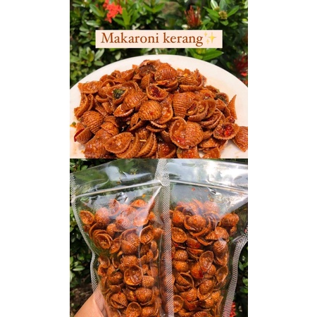 

Makaroni Kerang Pedas; Cemilan/Makanan Ringan Pedes, gurih dan termurah