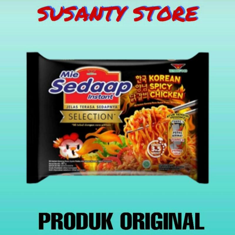 

MIE SEDAAP SELECTION(KOREA SPICY CHIKEN) 87GR.