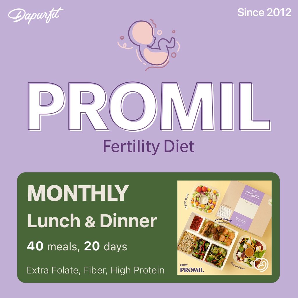 

Dapurfit Fertility Catering PROMIL Monthly Lunch & Dinner (40box/20d)