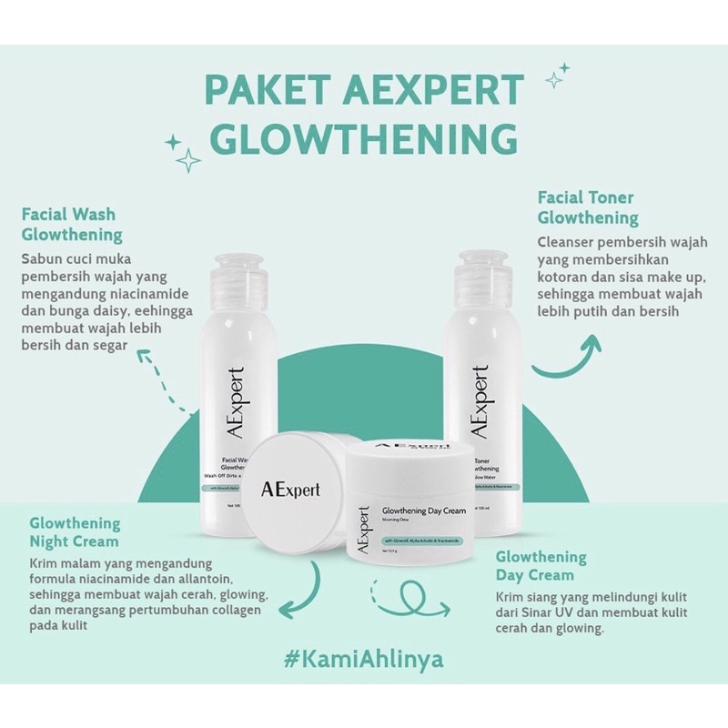 aexpert official Paket AExpert GLOWTHENING by Ashanty dan dr Ekles skincare bumil skincare HALAL