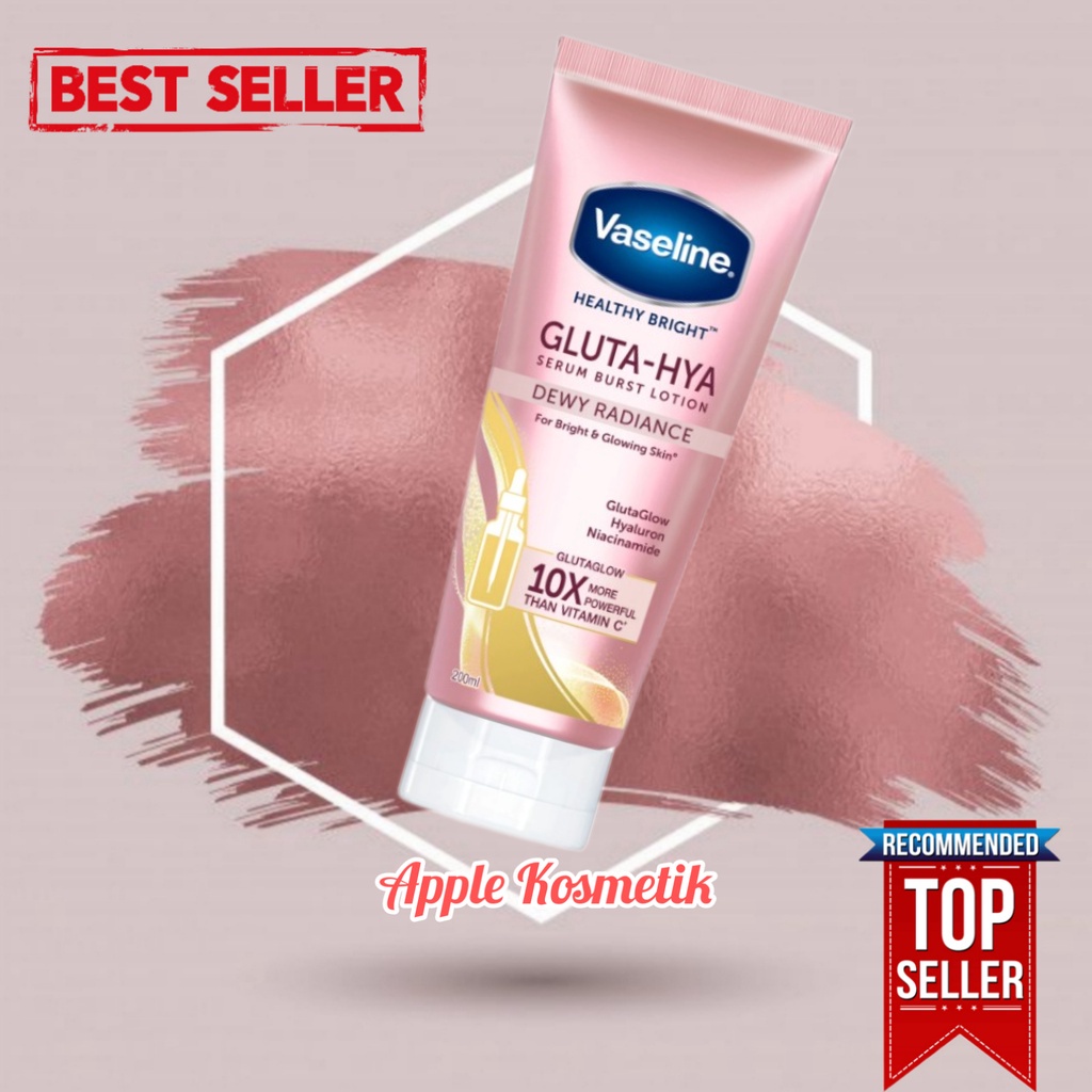 Vaseline Gluta Hya Flawless Bright 200ml BPOM - APPLE_KOSMETIK