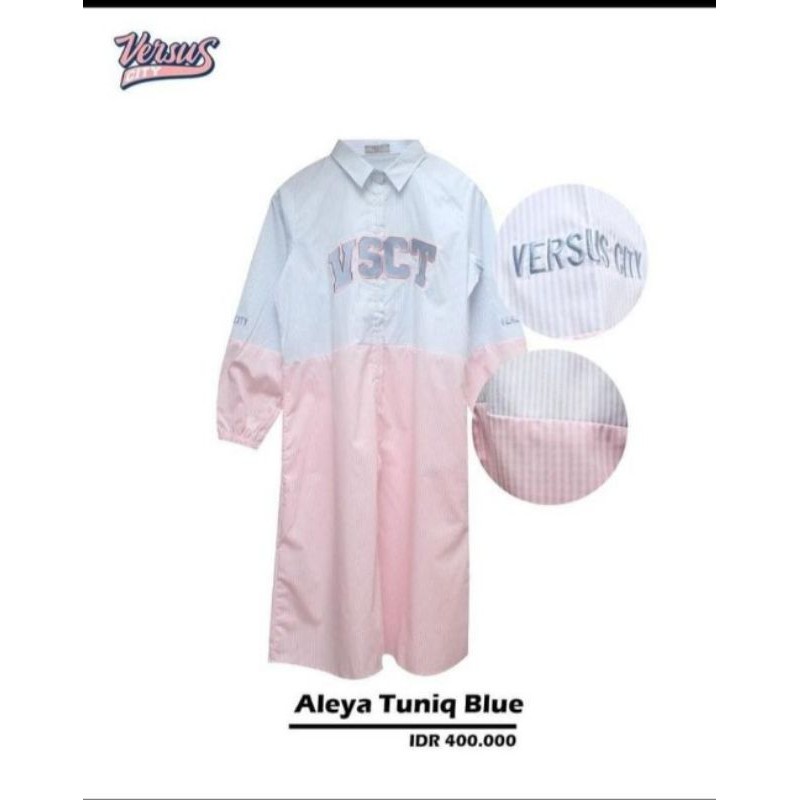 Aleya Tunik Blue Versus City Preloved