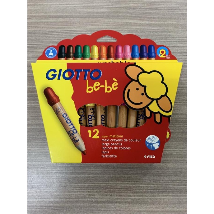 

Pensil warna (12 warna)- Giotto Bebe
