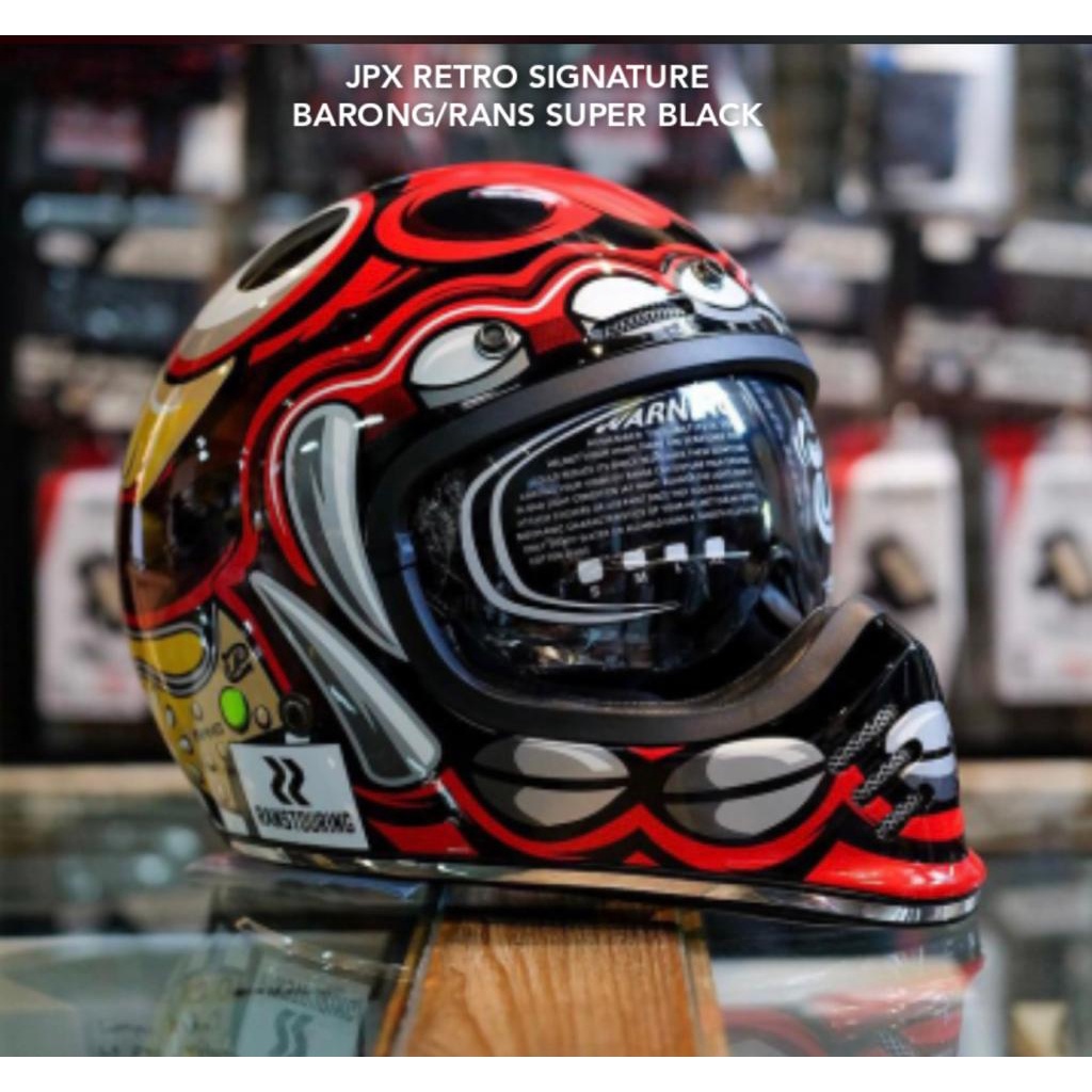 HELM JPX Retro Signature Barong / Rans Super Black
