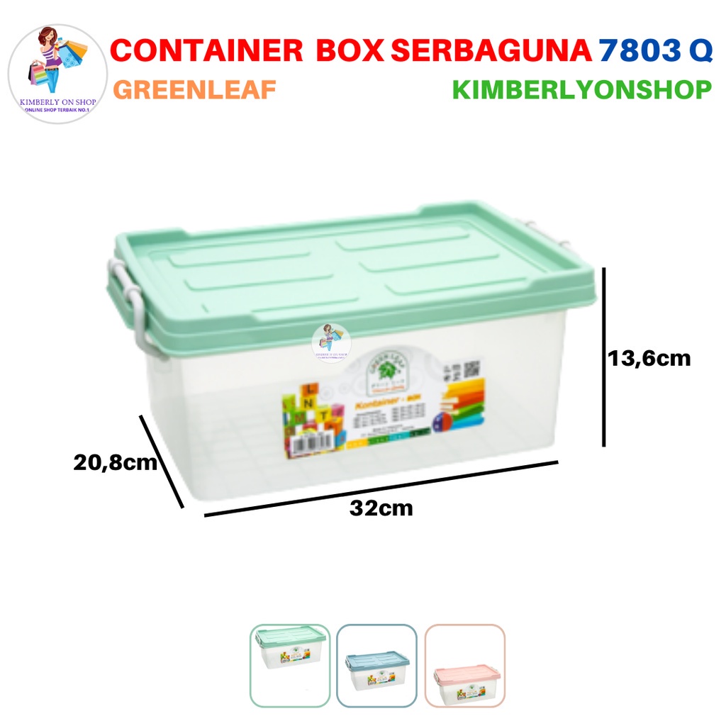 Container Box 5,5 Liter 7803 Green Leaf