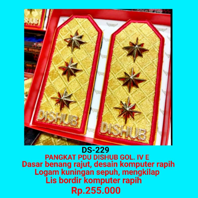 ds-229 pangkat pdu dishub golongan 4 e pangkat pdu dishub bintang 3