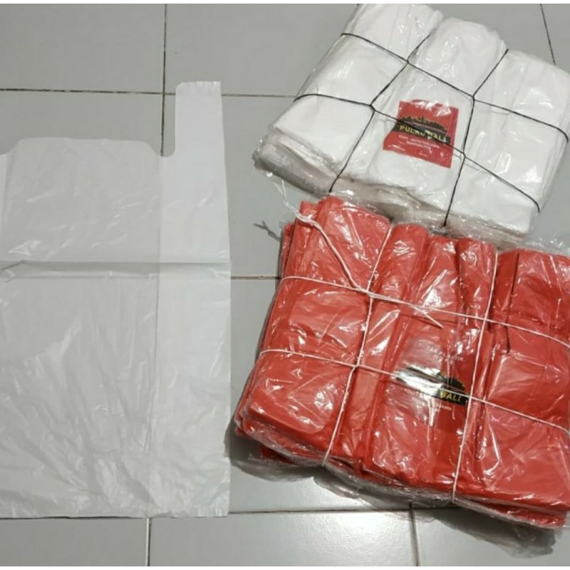 PLASTIK KRESEK BESAR MERAH / PUTIH