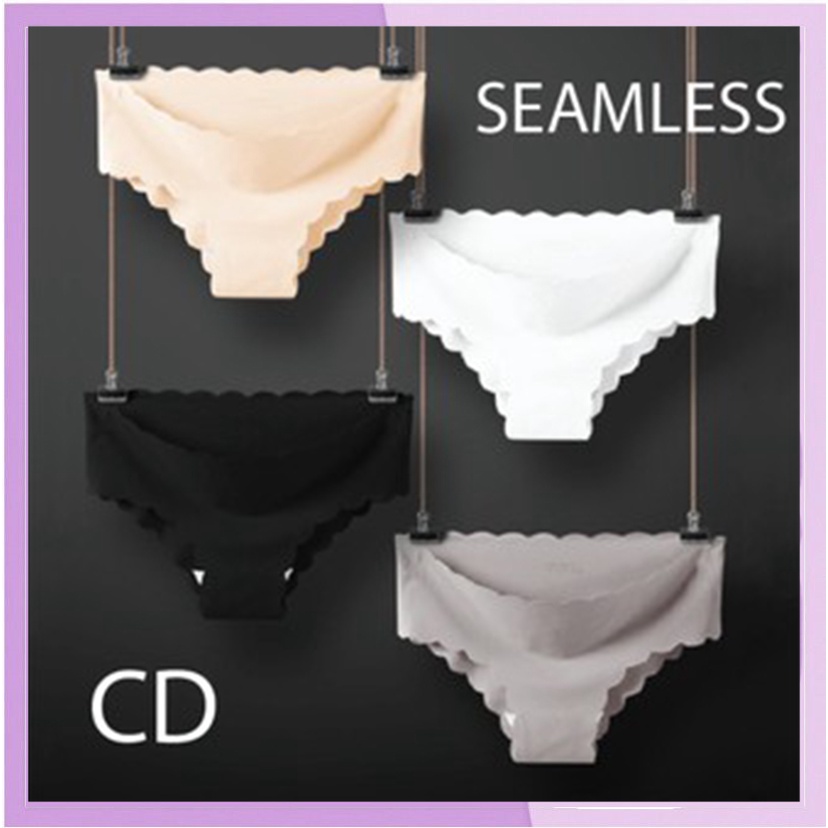 Celana Dalam Sutra Seamless Briefs Knickers Underwear CD Underpants Panties Sutera