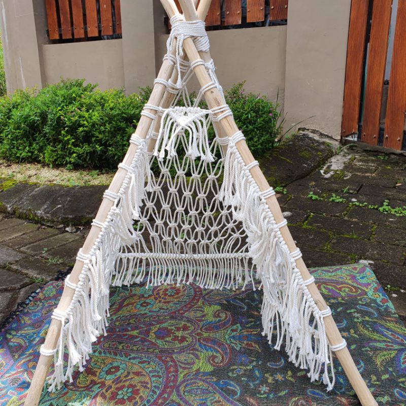 Tenda macrame dekorasi foto, properti foto newborn, newborn