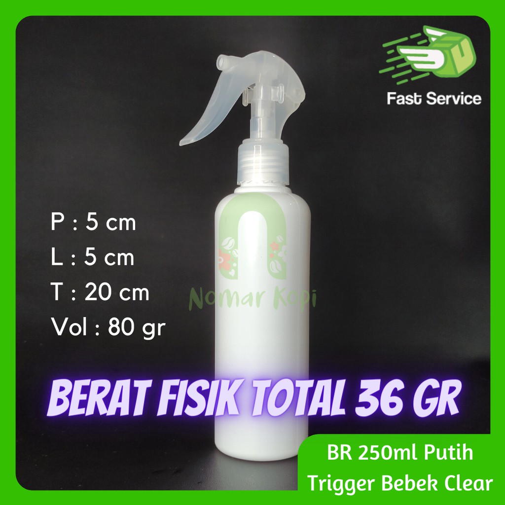 Botol 250ml BR PUTIH Mini Trigger Bebek