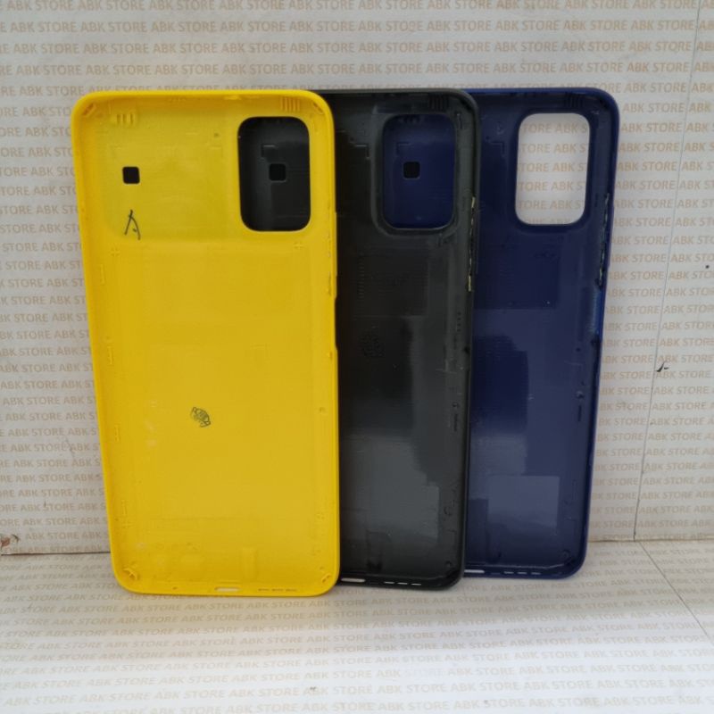 BACKDOOR BACK DOOR CASING TUTUP BATERAI XIAOMI POCOPHONE POCO M3 TUTUPAN BELAKANG ORI