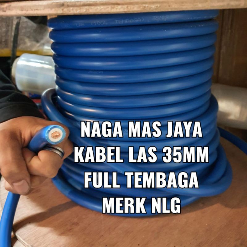 KABEL LAS 35MM FULL TEMBAGA MERK NLG / KABEL LAS NLG 35 MM FULL TEMBAGA / WELDING CABLE 35MM NLG