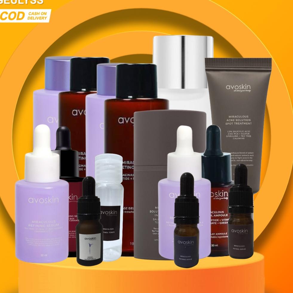 V84E [SHARE IN JAR] AVOSKIN HTE Eye Cream ne Aura Ampoule Toner Acne Cleanser Spot Refining Serum To