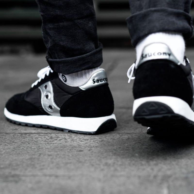 saucony jazz original vintage black white