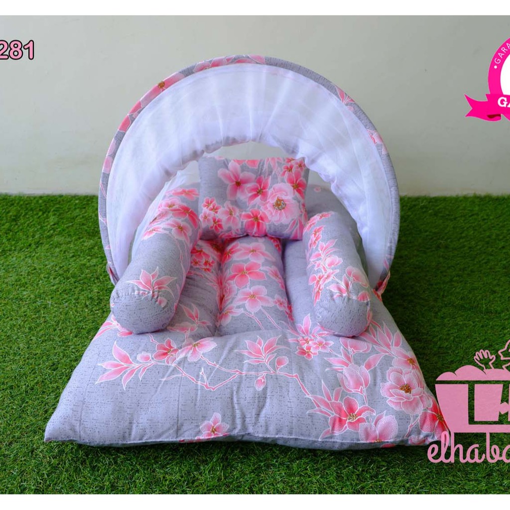 Kasur Bayi lipat berkelambu/Tempat tidur bayi babybess / KASUR/ babybess / KASUR LIPAT /kelambu 281