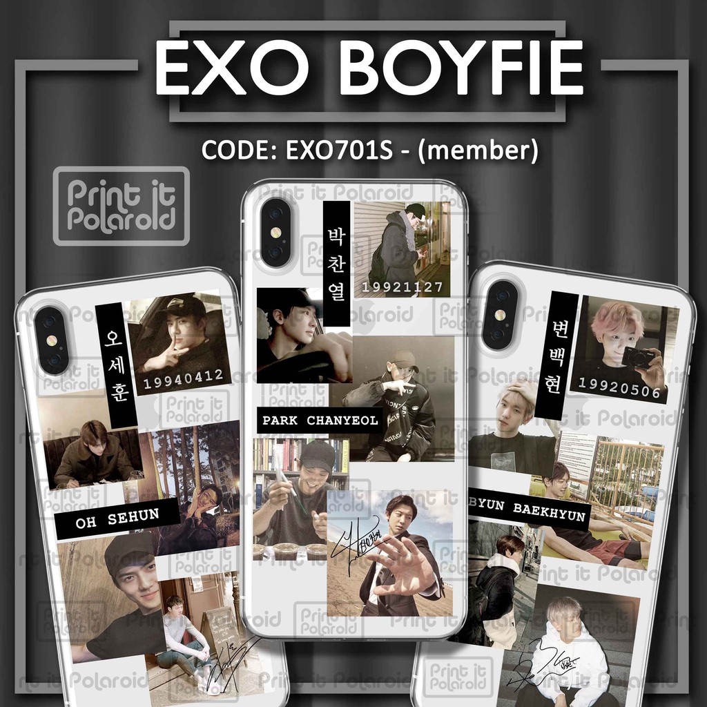  STIKER  EXO  Boyfie foto casing hp  tablet laptop buku diy 