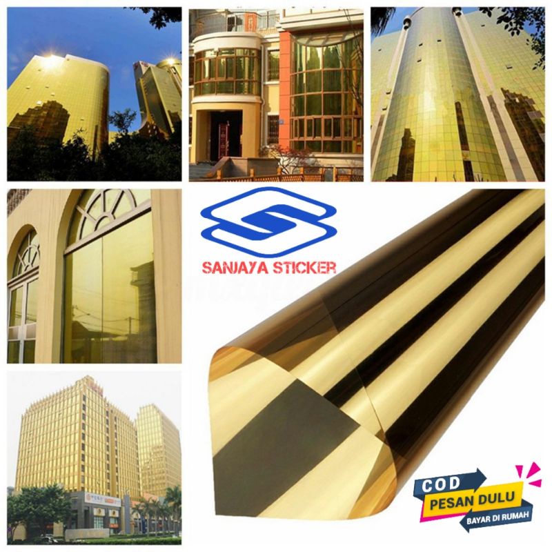 Stiker Kaca Jendela Rumah Stiker Kaca Film Oneway Gold