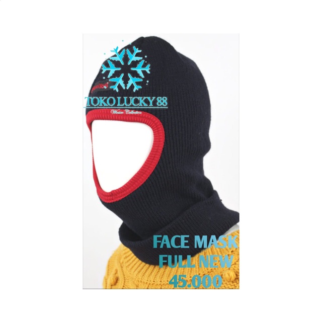 Masker Wajah Kepala Rajut Wool Winter Musim Dingin