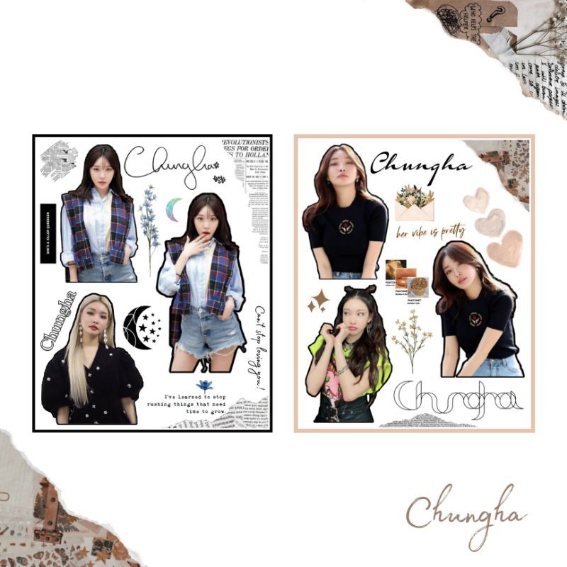 CHUNGHA STIKER SET